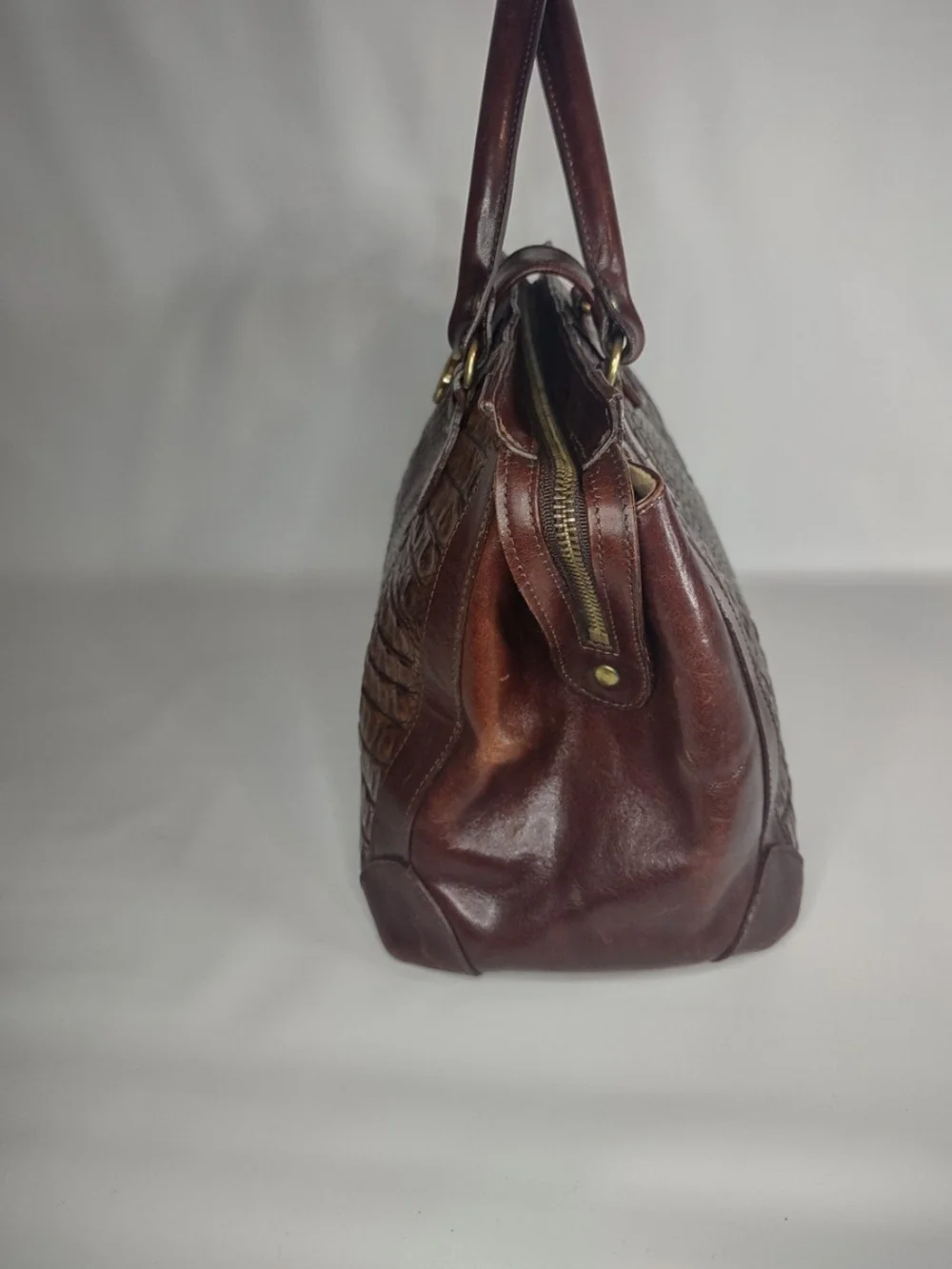 Era-Ready Brown Leather Women's Tote Bag by Brahmin